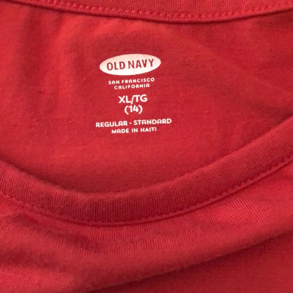 Old Navy Tunic Top in Red Size XL 14 Regular Girls